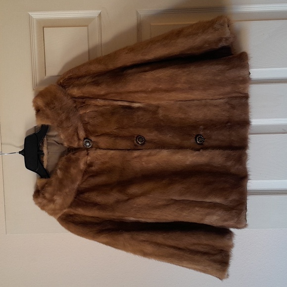 Beautiful Authentic Fur Coat Jacket Bohemian Vintage Boho Chic brown antique - Picture 2 of 10